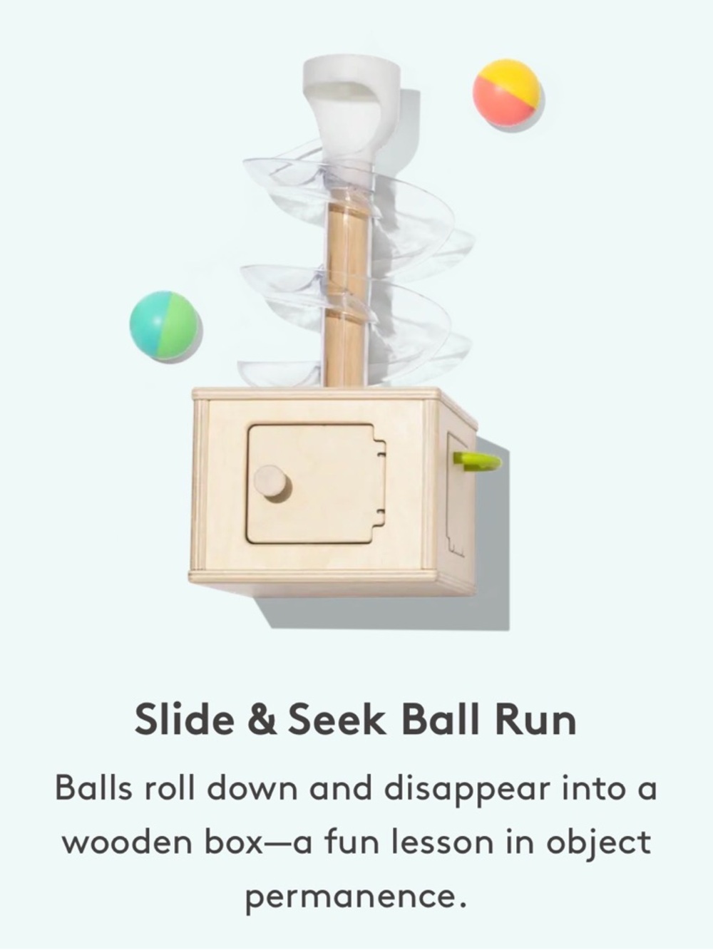 Slide & Seek Ball Run Used Good Condition